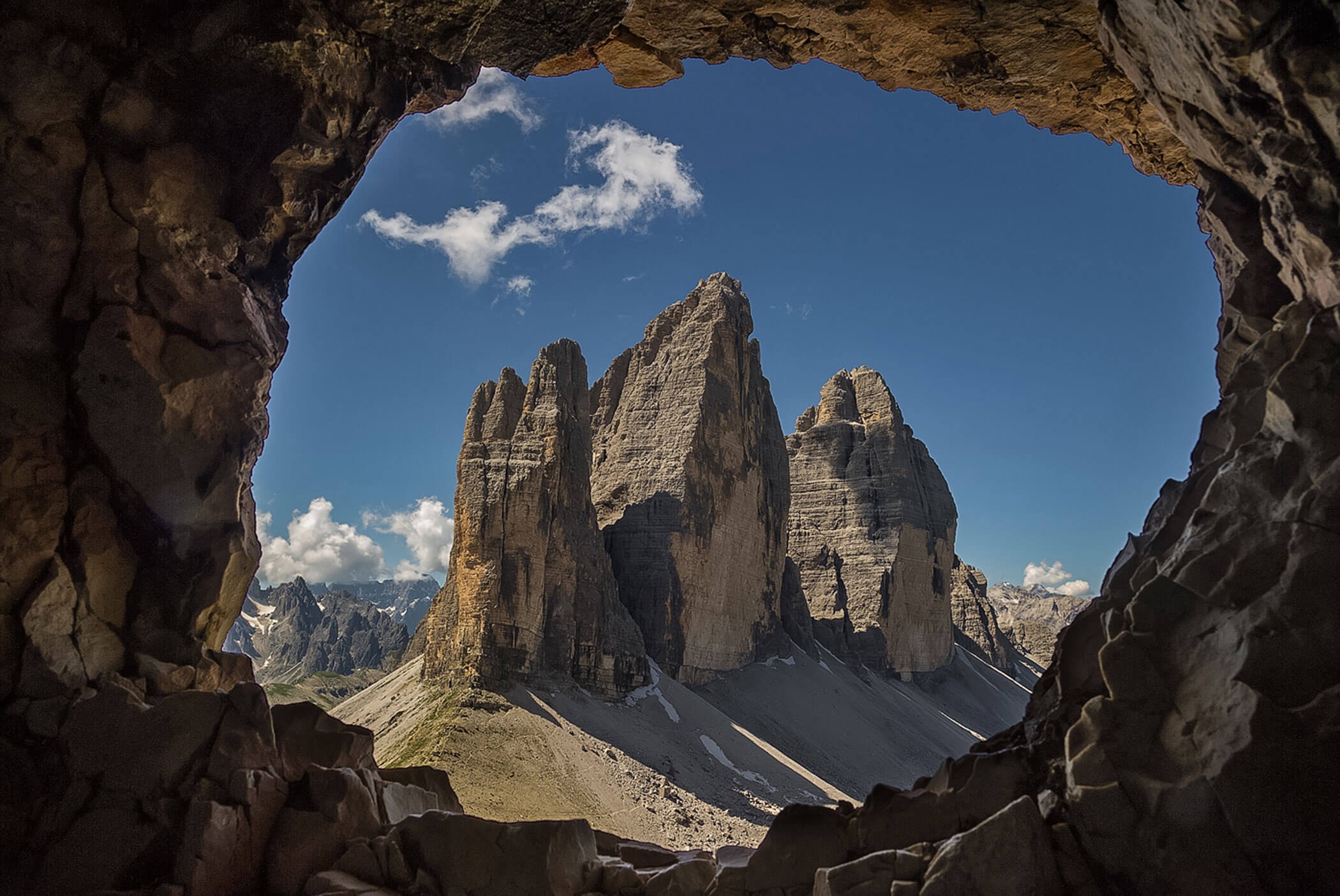 Vista sulle Tre Cime